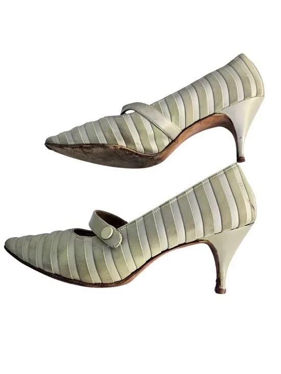 Vintage Naturalizer Mary Jane Kitten Heel 50s 60s Pump Sz 6.5 to 7N - Picture 2 of 14